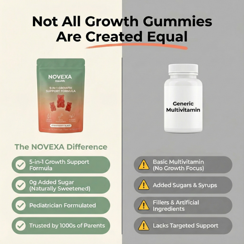 Novexa Health 5 in 1 Growth Gummies