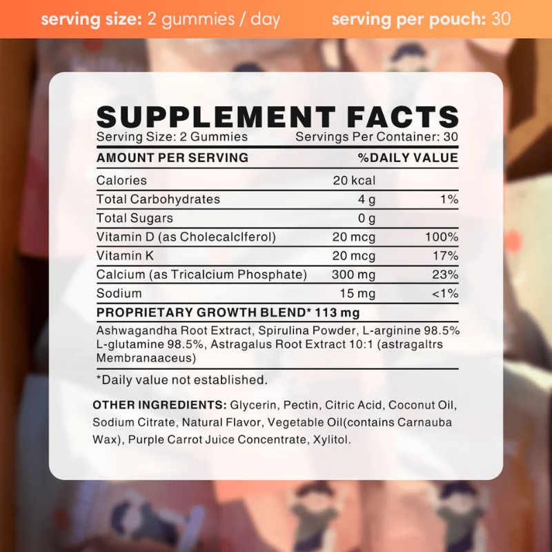 Novexa Health - Growth Gummies