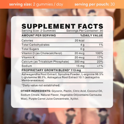 Novexa Health - Growth Gummies