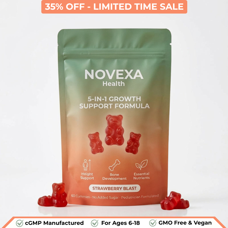 Novexa Health 5 in 1 Growth Gummies