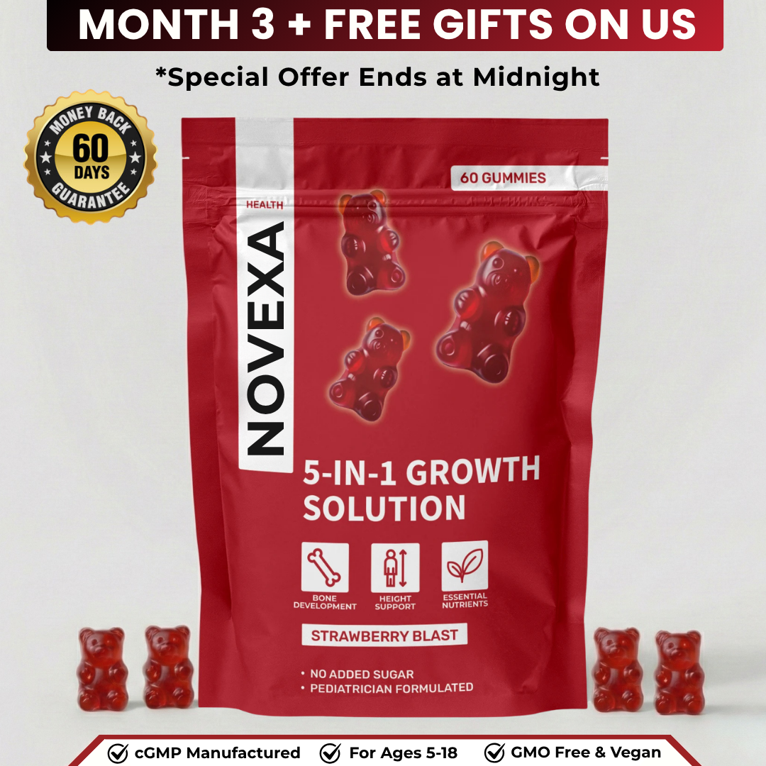 Novexa Health™ 5 in 1 Growth Gummies