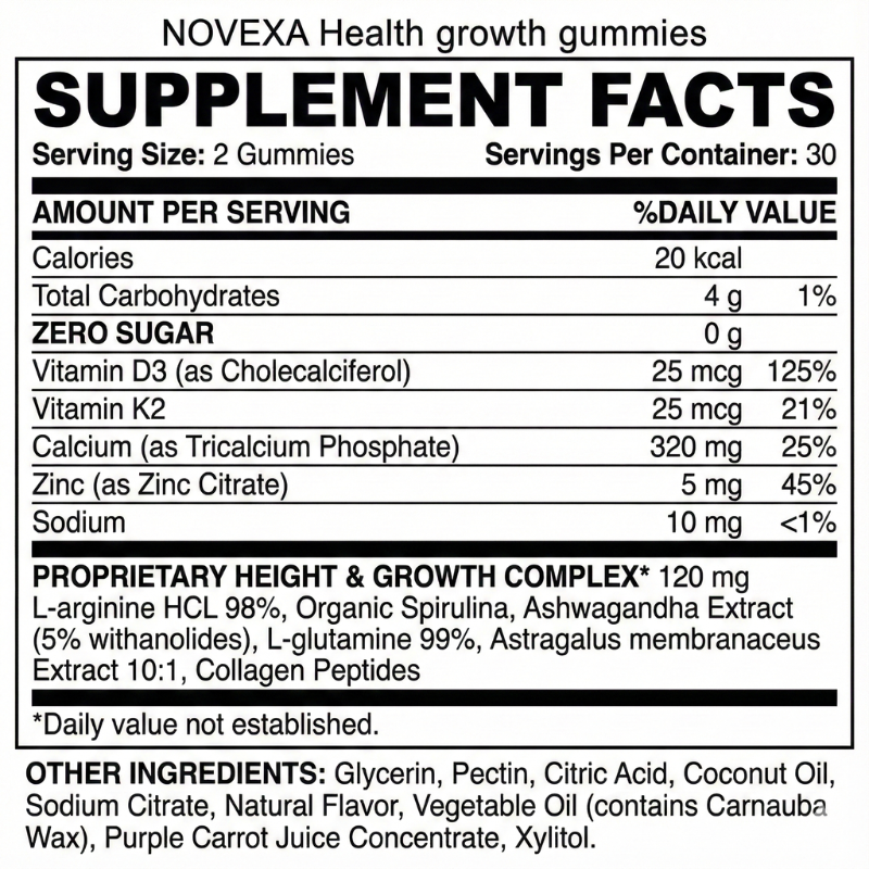 Novexa Health™ - Growth Gummies